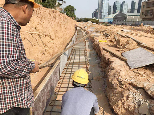 迎宾北路道路施工